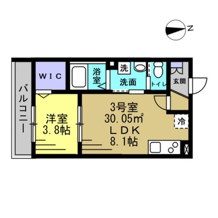 パルブニール浜野の物件間取画像